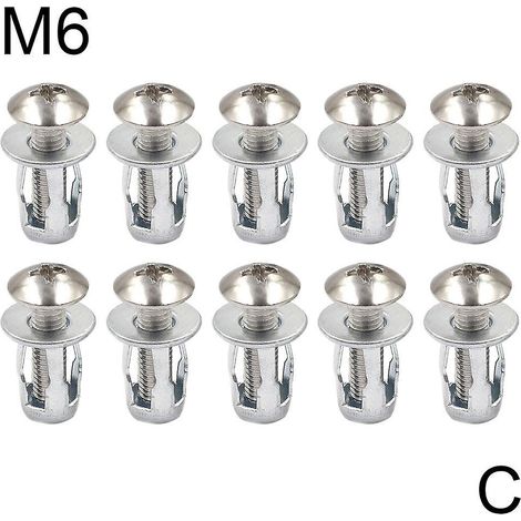 10 écrous à oreilles M4M5M6 pour vis métalliques de voiture, en fer DE. (1/5)