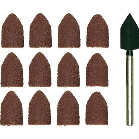 Proxxon Juego de 10 Capuchones Abrasivos 9 x 13 mm