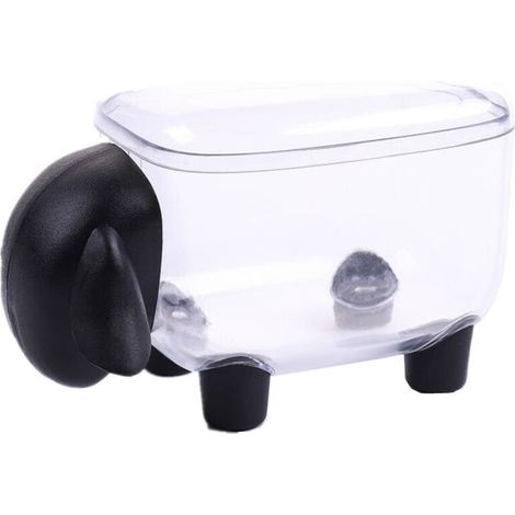 Boîte de rangement transparente pour cotons-tiges d'agneau, boîte de rangement de bureau pour papeterie, cure-dents et articles divers, transparente et visible (1/5)