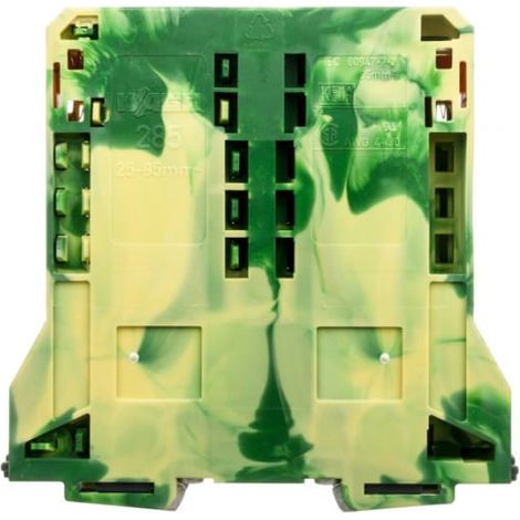 Connettore per sbarra collettiva PE a 2 fili 95 mm² giallo-verde 285-197