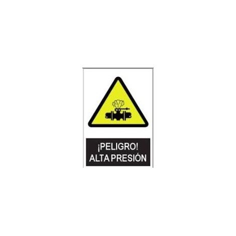SEÃ‘AL PELIGRO 21X29CM-Â¡PELIGRO ALTA PRESION - METALICAS JULIO GARC