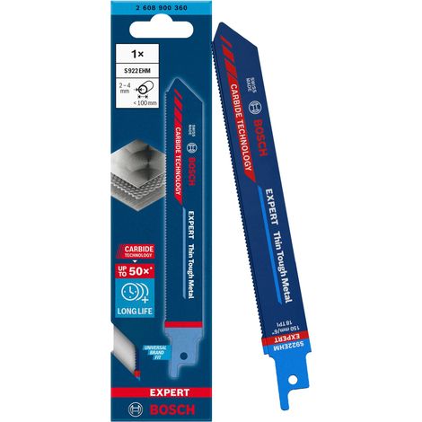 BOSCH S922EHM (pkt of 1) Expert Thin Tough Metal 150mm 18TPI