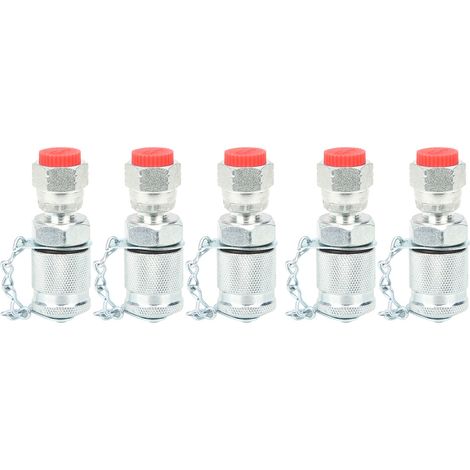 5Raccords de test hydraulique PT/PPT, connecteurs filetés pour mesure de pression, lot de 5 pièces (1/5)