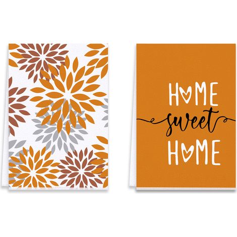 2 torchons de cuisine, motifs automnaux à pois, style ferme vintage, pour décoration Thanksgiving et récolte (1/5)