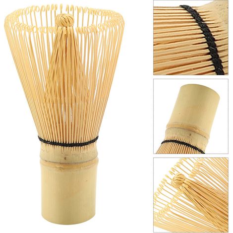 Fouet à Matcha en Bambou Naturel - 100 Branches pour Préparation de Thé Vert (1/5)