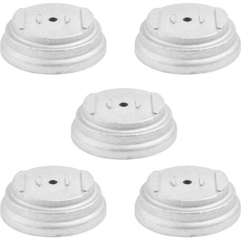 Juego de 5 desbrozadoras de aluminio con cubierta de aluminio, diseño portátil y desmontable -Crezuo