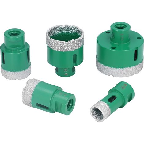 Set de scies cloche diamant trépan 22-65mm M14 pour céramique granit verre, forets carotteuses 5 pièces, lame de perçage professionnelle (1/5)