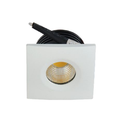 Mini spot LED encastrable carré EVA-2 3W 6500K (1/2)