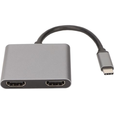 Hub USB C vers Double HDMI 4K 60Hz avec Adaptateur Multimédia (1/5)