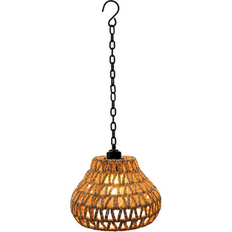 Suspension extérieure vintage 5 W RGB rechargeable, lampe pendante avec télécommande pour patio, pergola, balcon, terrasse et jardin (1/5)