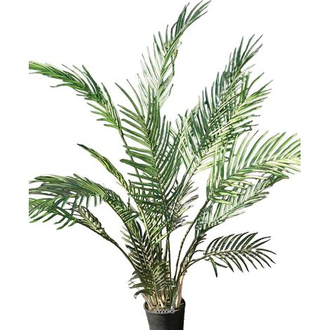 Palmier Areca artificiel très large et dense en pot H 120 cm - dimhaut: H 120 cm (1/3)