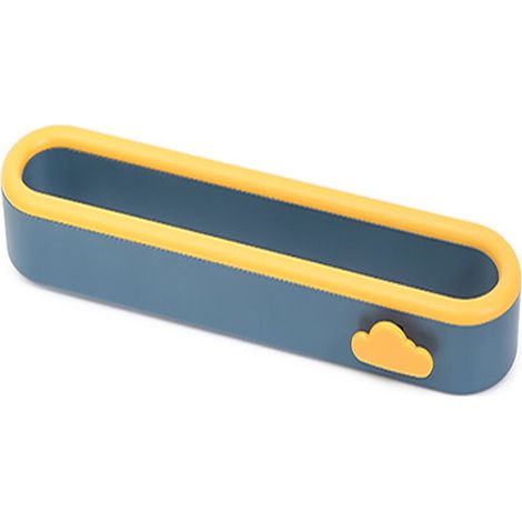 Étagère à chaussures murale, 1 pièce, porte-serviettes, sans perçage, chambre à coucher, salle de bain, armoire à chaussures de remplacement(bleu foncé) (1/5)