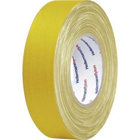 HellermannTyton HTAPE-TEX-YE-19x50 712-00502 Gewebeklebeband HelaTape Tex Gelb (L x B) 50 m x 19 mm