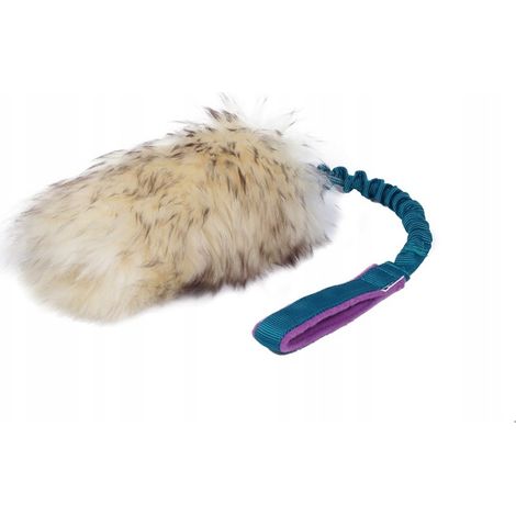 AMMORTIZZATORE in pelle di pecora naturale 65 cm TURCHESE