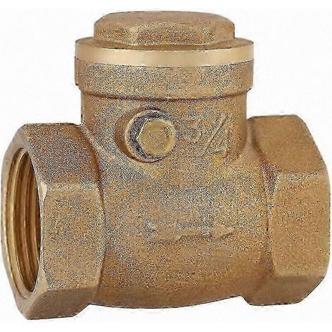 Clapet anti-retour en laiton fileté femelle 3/4", diamètre nominal DN20, contrôle du débit d'eau 232 PSI avec mécanisme à bascule pour applications de plomberie (1/5)