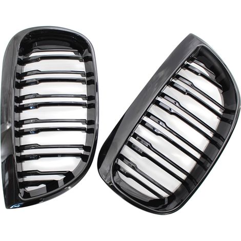 Grilles de calandre avant de remplacement (paire) pour BMW Série 1 E81 E87 (2004-2007) - Style racing (1/5)