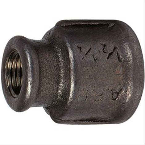 Lot de 10 manchons réduits fonte noire à visser - femelle 1'' (26/34) x 3/8'' (12/17)