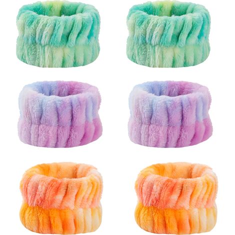 Bracelet De Toilette - Microfibre Absorbant - Pour Lavage Visage Et Maquillage - Lot De 3 (1/5)