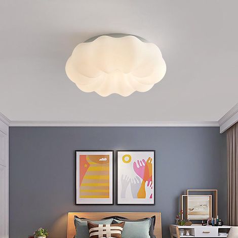 Plafonnier LED,15W lampe de plafond créatif nuage, avec dimmable,plafonniers modernes pour de salon à économie d'énergie,(blanc Nuages-15W) (1/4)