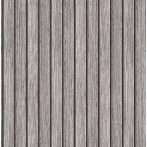 Easy Decor Holz Streifen Grau Vliestapete 10mx52cm (1/4)