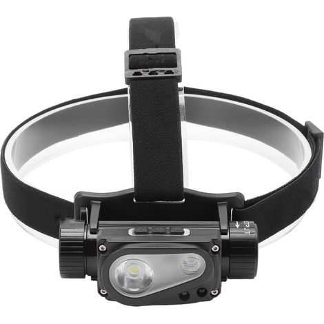 Lampe frontale LED – phare induction extérieur – 2 modèles + câble USB – angle réglable – camping / randonnée / extérieur / chasse (1/5)
