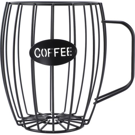 Support de Dosettes de café, Organisateur de Dosettes de café, Support de café, Support de Crémier, Organisateur de Tasses K, Panier de Rangement de Capsules de café en Métal en. (1/5)
