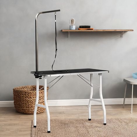 Table de toilettage chien pliable avec sangles hauteur réglable (1/5)