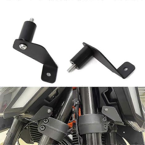 Luces auxiliares para motocicleta, soporte para faros antiniebla, carretera (1/4)