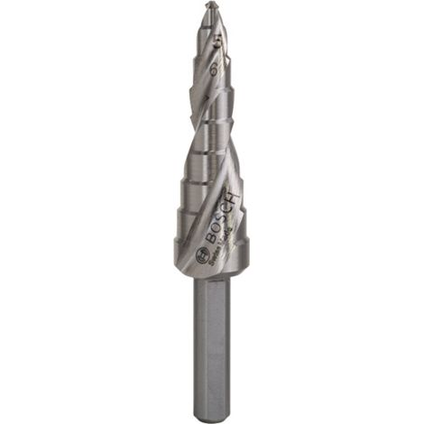 Bosch Stufenbohrer HSS, 4 - 12 mm, 6 mm, 66,5 mm, 9 Stufen