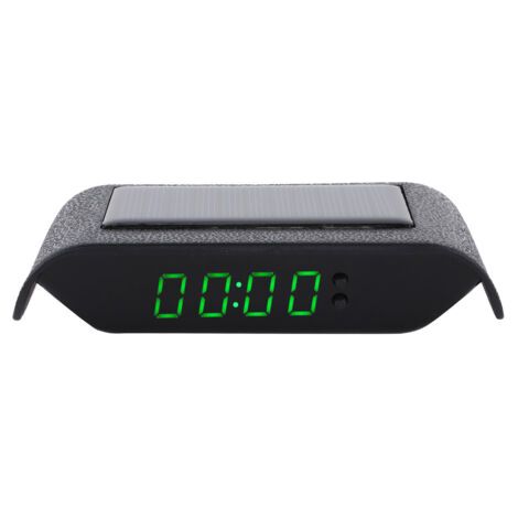 DEESSE SHOP-Voiture Horloge Numérique Auto Camion Alimenté L'énergie Solaire Heure Date Température Affichage LCD Cblage FreeGreen Light (1/5)