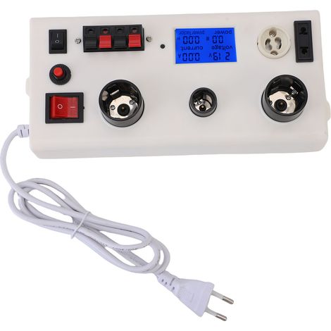 Testeur de puissance d'ampoule LED, tension de courant multifonctionnelle PF E27 E14 GU10, prise à 2 broches ue 85-265V (1/5)