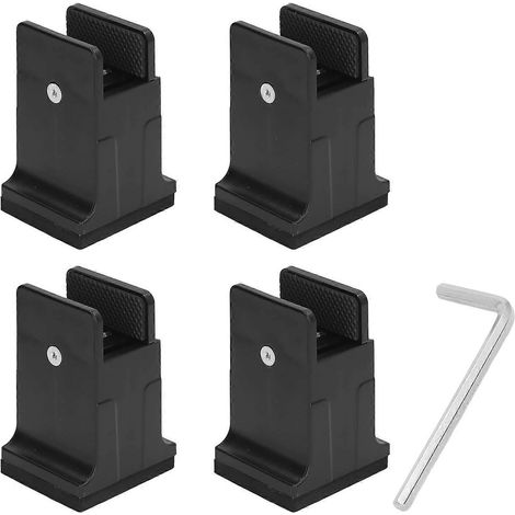 Rehausseur de meubles réglable avec clips à vis, rehausseur de meubles en caoutchouc robuste pour lits et canapés. (1/5)