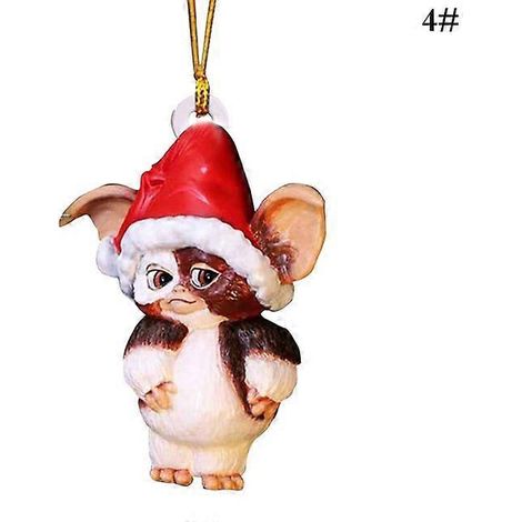Pendentif de Noël rétro en fer, style antique, Père Noël et avion, décoration à suspendre au sapin, ornements, décoration de fête D4 (1/5)