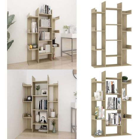 Bibliothèque Chêne Sonoma 86x25,5x140 cm Bois d’ingénierie - Bibliothèque - Étagère - Rangement - Livre - Décoration - Home & Living (1/5)