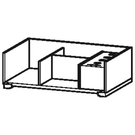 Sistema d'arredo Duravit per mobili di larghezza 68,4 cm, senza foro per sifone UV98550, Colore (anteriore/corpo): acero massiccio - UV985507878 (1/2)