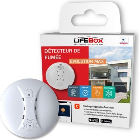 Détecteur incendie et fumée sans fil pour Alarme EvolutionMax (1/5)