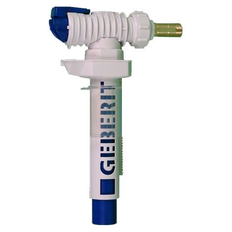 Geberit – Mécanisme de chasse d'eau latéral 3/8" – Raccord fileté en laiton – Hauteur de remplissage réglable – Silencieux