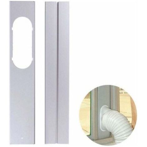 Joint de fenêtre universel réglable pour climatiseur mobile 55-110 cm – Largeur d'ouverture 7,5 cm – 2 plaques en PVC pour installation facile – Abysse