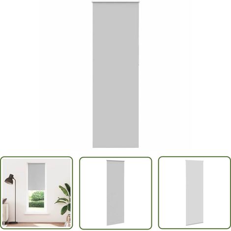 vidaXL Verdunkelungsrollo Hellgrau 85x210 cm Stoffbreite 80,7 cm (1/5)