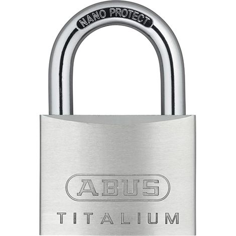 ABUS 64 Titalium Padlock – 60 x 90.5 x 19 mm – Keyed Alike, Durable Titalium Material