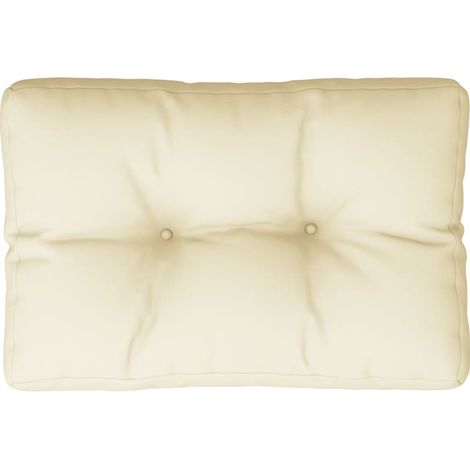 Maison Exclusive - Cuscino per Pallet Crema 60x40x12 cm in Tessuto