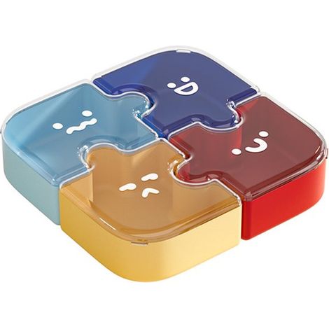 Wiederverwendbare Snackbox Tablett Aufbewahrungsbox mit Deckel auslaufsicherer Lebensmittelbehälter für Nussdesserts Obst Schokolade Kekse für