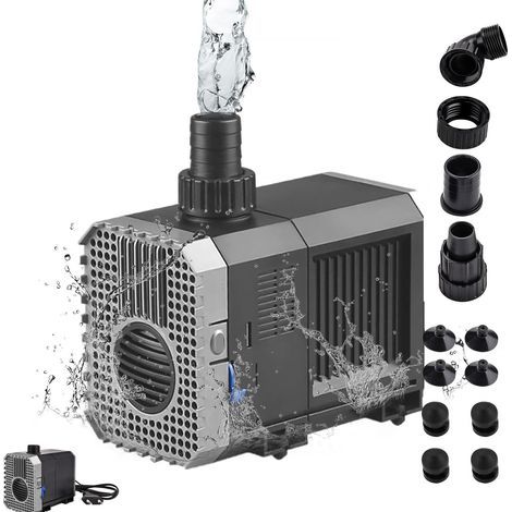 Feed Pump Submersible Water Pump Mini Aquarium Pump 3000L/H Pond Pump 55W Submersible Pump Fountain Water Pump Filter Pump for Pond Fountain Fish Tank