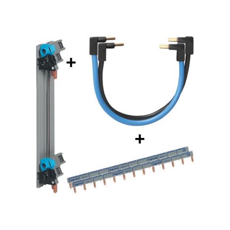Legrand - Ru00e9partition verticale VX3 Drivia 2R + peigne 13M + Jeu de cordon VIS - 405000+404926x4+404903 (1/2)