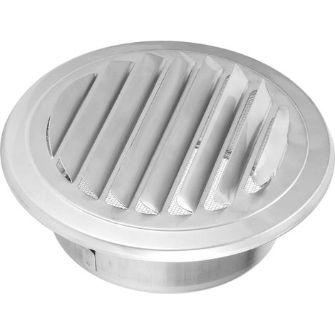 Grille de Ventilation Plate pour Conduit 125mm en Acier Inoxydable 304, Anti-Vent et Anti-Insectes (1/5)