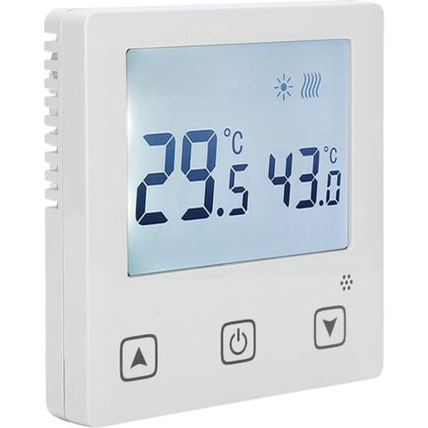 Thermostat AC220V pour chauffage au sol à eau et climatisation, régulateur de température avec écran tactile (1/5)