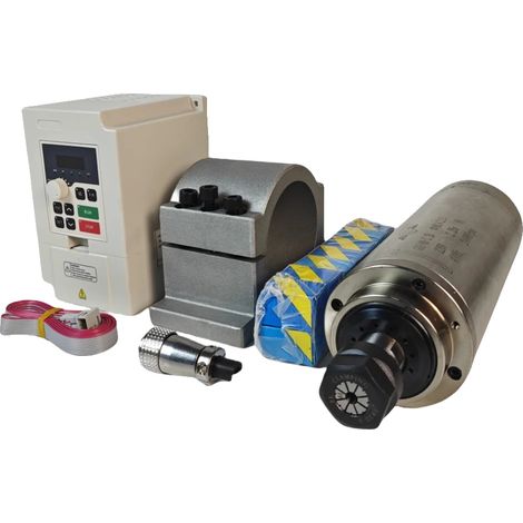 Motore mandrino ER20 da 2,2 kW, raffreddato ad aria, velocità di funzionamento precisa da 10 a 24000 giri/min. (1/2)