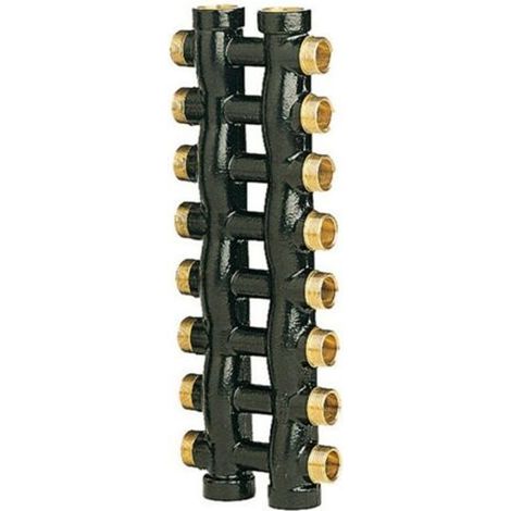 Collettore 8x8 complanare 3/4" x 1/2" per riscaldamento ICMA
