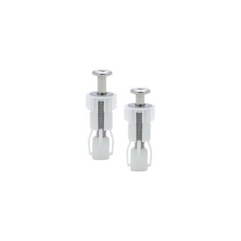 Pièces Fixation Abattant WC,Fixation Cuvette WC,Fixation Abattant WC Universel,pour Siège de Toilette,Matériau en Nylon - Crezuo