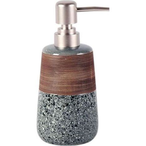 SABIR Distributeur de savon, design brossé de style nordique, distributeur de savon liquide, distributeur de savon pour les mains de salle de bain, distributeur de lotion en mousse sous-bouteille (1/4)